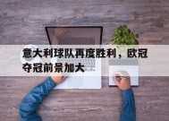 今年会平台-意大利球队再度胜利,欧冠夺冠前景加大了吗
